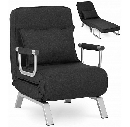 Rozkládací křeslo BART Černé