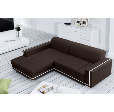 Rohová sedací souprava Tamarin L tm.hnědá Rohová sedací souprava Tamarin L tm.hnědá