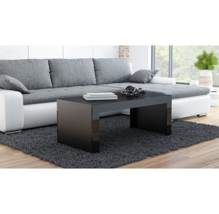 Konferenční stolek TESS, černá/černá lamelo Konferenční stolek TESS, černá/černá lamelo