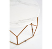Konferenční stůl MADISON, zlatá/mramor