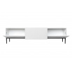 TV komoda Nicole, bílá matná / černé nohy