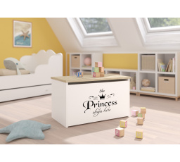 Truhla na hračky DARIA White+Sonoma