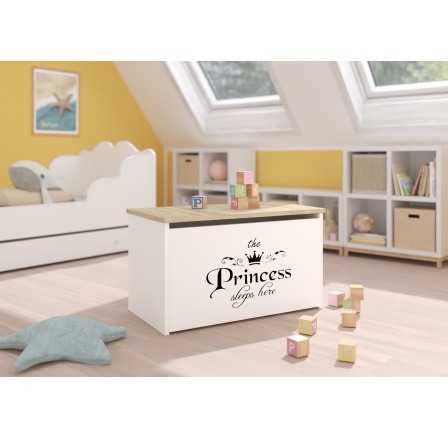 Truhla na hračky DARIA White+Sonoma