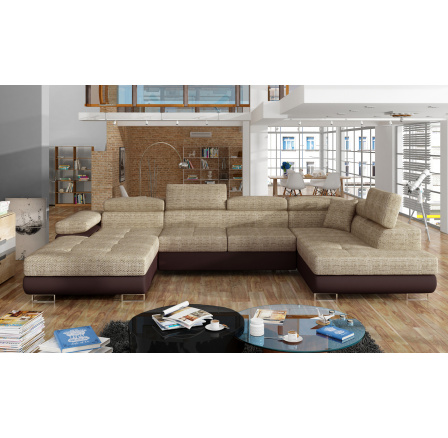 Sedací souprava ve tvaru U RODRIGO, Berlin 03 / soft 66 Pravá