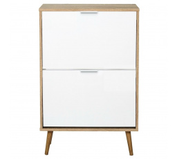 Skříňka na boty Sabana bílá/přírodní