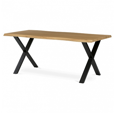 Jídelní stůl 180x90cm, mdf, divoký dub, HT-F4318 OAK