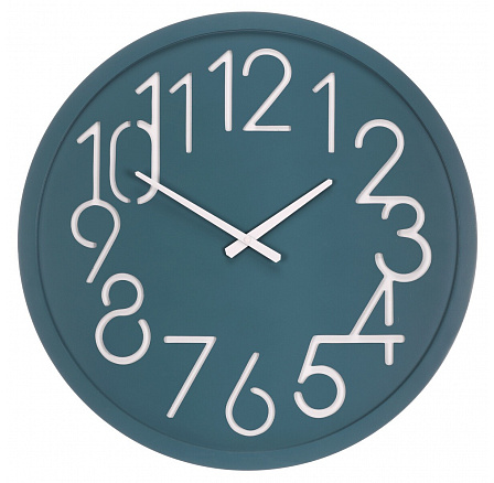 Hodiny nástěnné - pr. 60 cm, MDF, modré Hodiny nástěnné - pr. 60 cm, MDF, modré