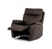 Polohovací křeslo, hnědá, látka vintage, TV-4092 BR3