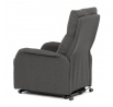 Polohovací křeslo, elektrické kabelové ovládání, šedá, látka, TV-5482 GREY2