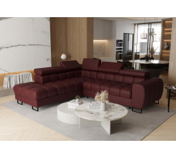 Rohová sedací souprava ASPEN 260x225 cm přírodní kůže - levá, přírodní kůže - volitelná barva