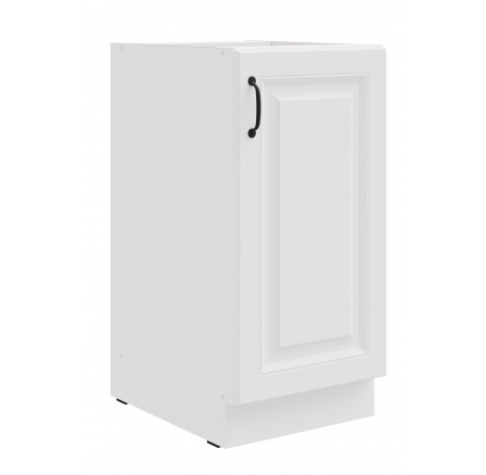 Dolní skřínka STELLO - 40 D 1F BB, Bílá/Bílá