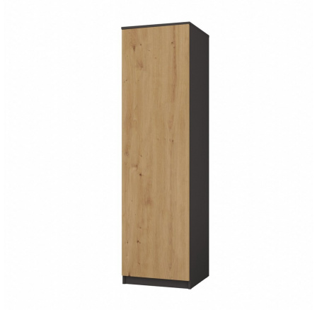 Šatní skříň MALVÍNA 50, Dub antracit/Dub artisan