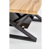 Konferenční stůl XENA KWADRAT, černý/přírodní dub