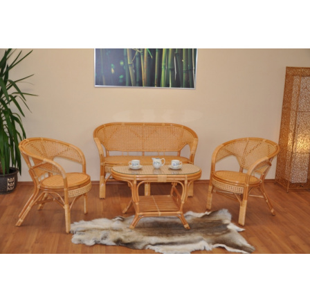 Ratanová sedací souprava Kina velká