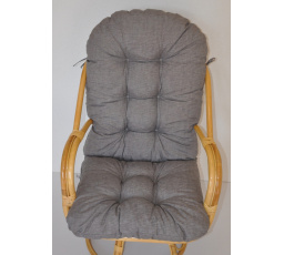 Polstr na křeslo Havai látka šedý melír