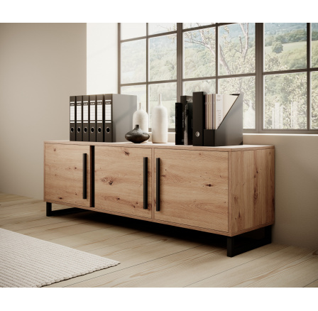 Nízká skříňka ARIA Artisan+Černá Nízká skříňka ARIA Artisan+Černá