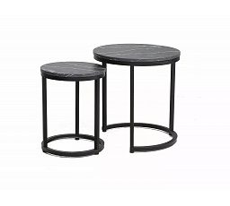 Konferenční stůl HOLA , efekt černého mramoru/černý mat