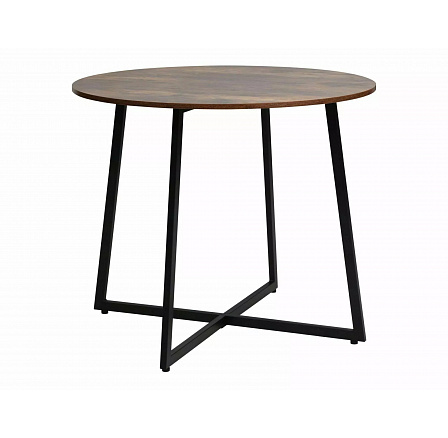 Jídelní stůl LUNA, Hnědá rustikální/Černý mat