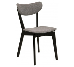 Židle Roxby čalouněná šedá/černá
