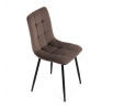 Jídelní židle, hnědá, sametová látka, CT-281 BR4