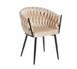 Židle velvet béžová K7-FX