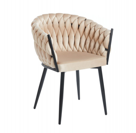 Židle velvet béžová K7-FX