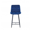 Barová židle H1-FX, modrá / černá