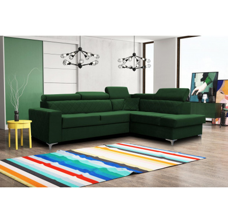 Rohová sedací souprava Silk P zelená Rohová sedací souprava Silk P zelená