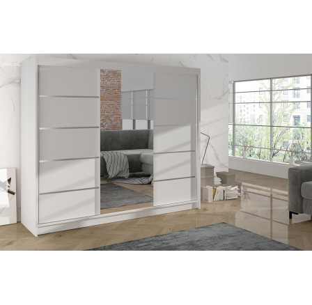 Skříň Debora VI 200 - bílá