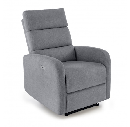 Elektricky polohovatelné a masážní křeslo CARINIO, Šedá Elektricky polohovatelné a masážní křeslo CARINIO, Šedá