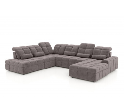 Rohová sedačka Magnelio U II s elektrickým sedákem / funkce spaní / Zoya 05 / levá strana