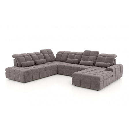 Rohová sedačka Magnelio U II s elektrickým sedákem / funkce spaní / Zoya 05 / levá strana