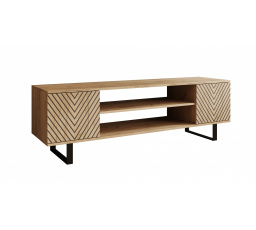TV skříňka Lorello Jodełka 155 cm Dub Craft+Dub Craft