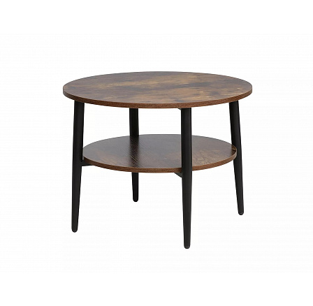 Konferenční stůl ELLA B, Hnědá rustikální/Černý mat