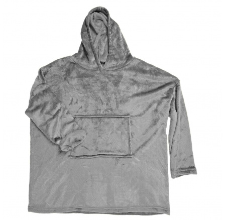 Šedá plyšová mikina / snuddie