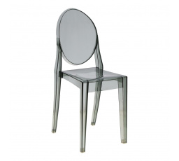 Židle Viki šedá transp.