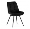Jídelní židle, černá, látka, HC-T1130 BK2