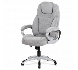 Kancelářské křeslo, houpací mechanismus, stříbrná, KA-G196 SIL2