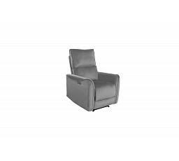 PŘEDPRODEJ -15% do 09.10 ! Elektricky polohovatelné relaxační křeslo velvet šedé FR9-FXJG