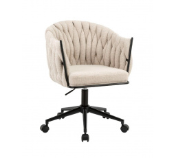 Kancelářské křeslo FB37JB, Béžová/Černá