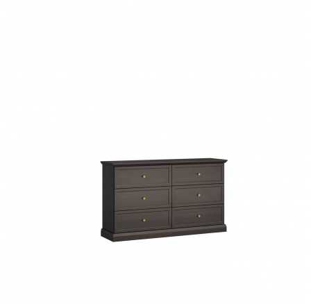 Komoda LUCCA K6S, Černá Komoda LUCCA K6S, Černá