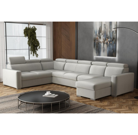 Sedací souprava Petrit U1 pravá Paros světle šedá