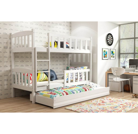 Patrová postel s přistýlkou Kuba bílá