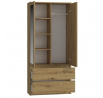 Šatní skříň MALVÍNA 2S-90, Dub artisan