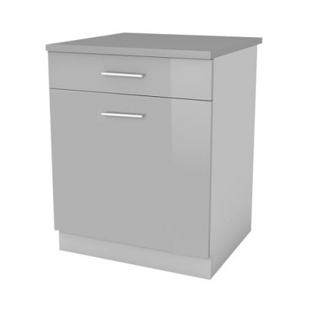 Kuchyňská dolní skříňka Femme D60 1D1SZ, šedý lesk Kuchyňská dolní skříňka Femme D60 1D1SZ, šedý lesk