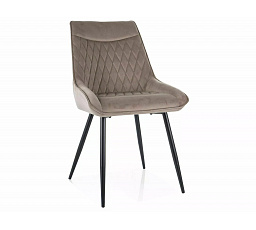 Jídelní židle AGAT VELVET, Béžový Bluvel 40/Černá