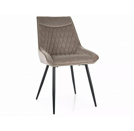 Jídelní židle AGAT VELVET, Béžový Bluvel 40/Černá