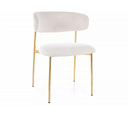 Jídelní židle ELTON RAVEN, Béžová 22/Zlatá