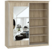 Šatní skříň MORTY 180 - 2D2L, Dub Sonoma