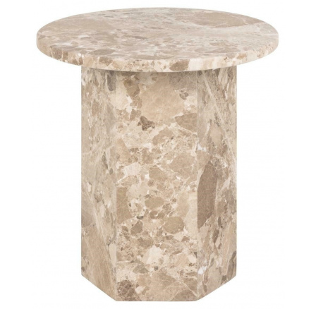 Stolek Naxos mramor hnědý